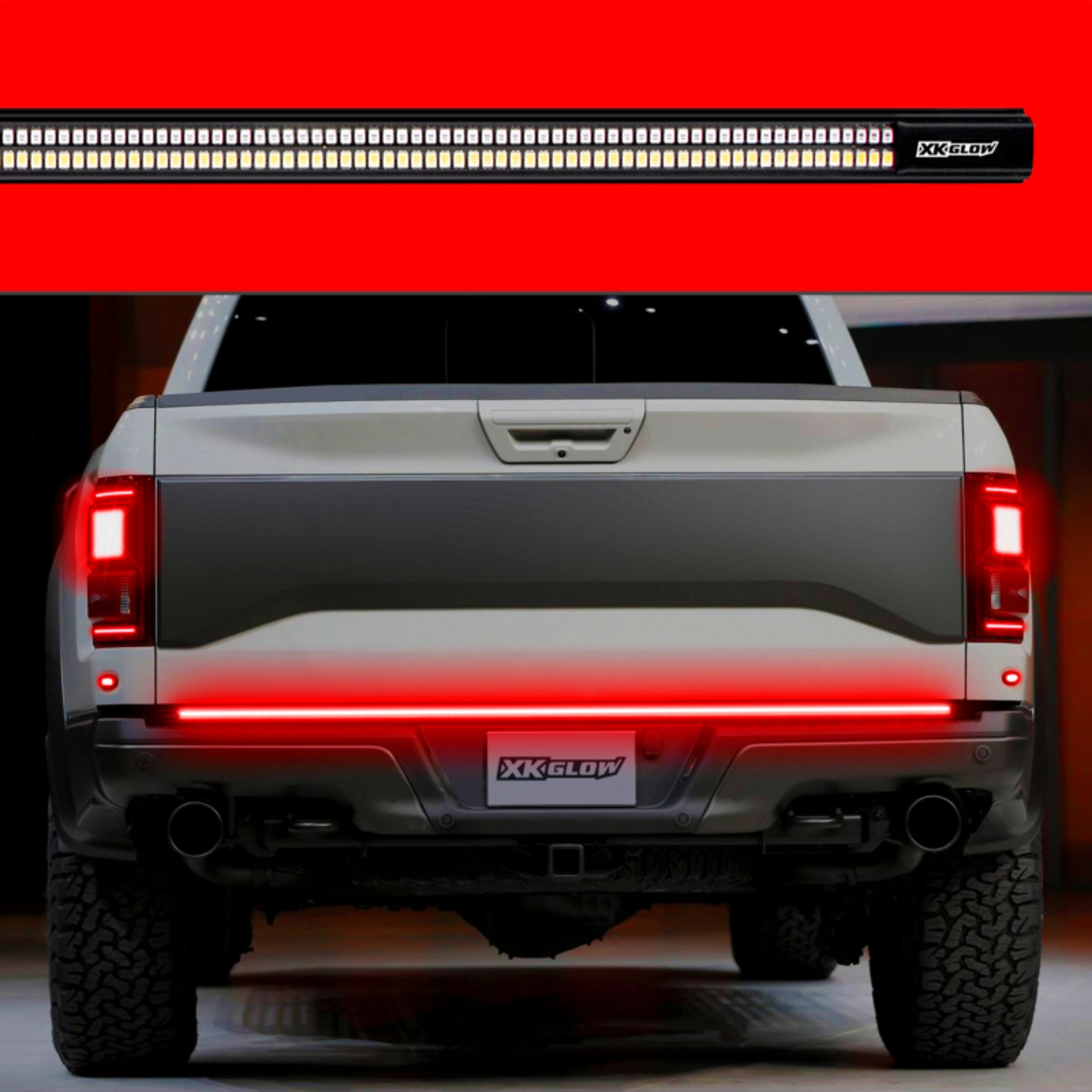 Picture of XK Glow Truck Tailgate Light w- Chasing Turn Signal & Built-in Error Canceller - 3rd gen 48in