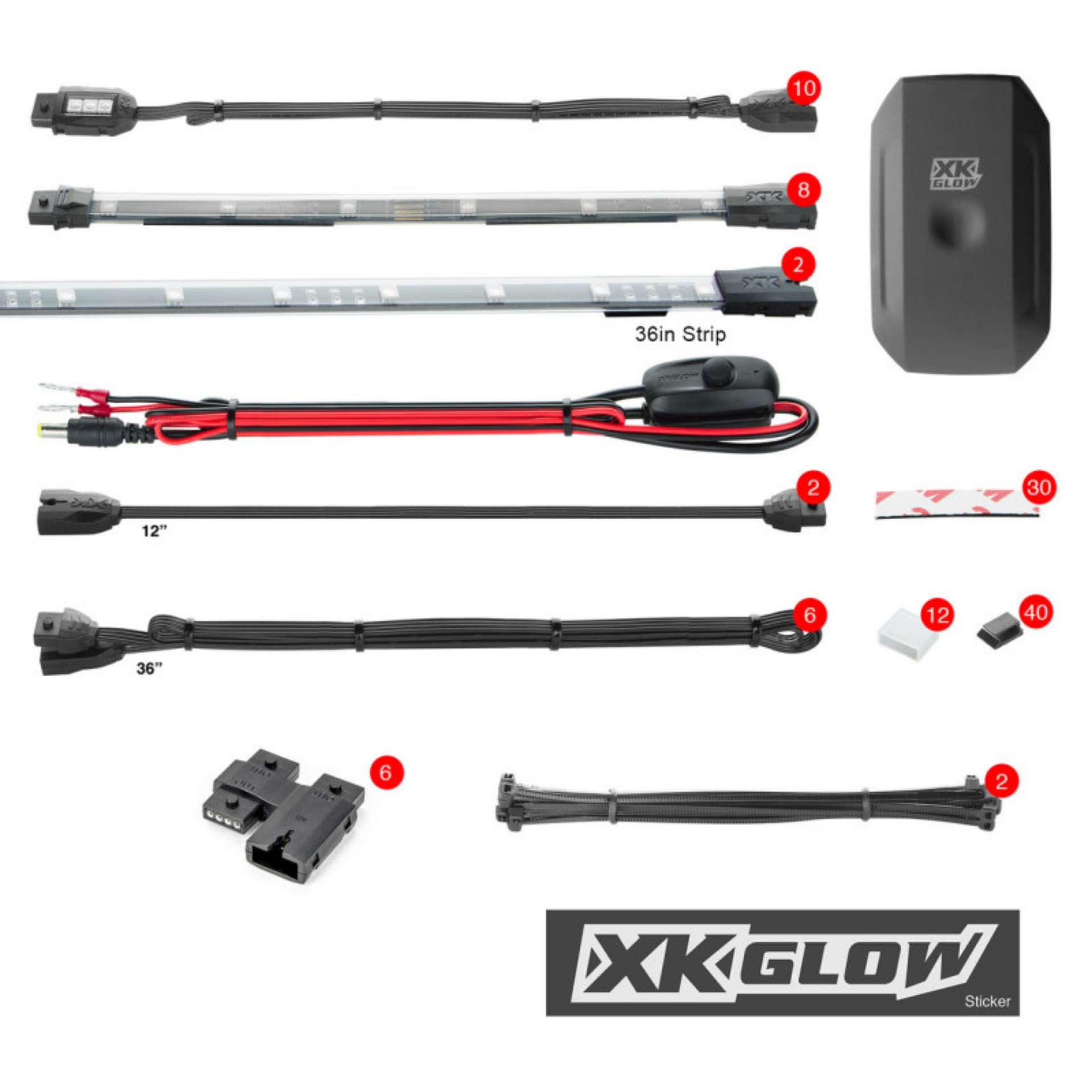 Picture of XK Glow LED Snowmobile Accent Light Kits XKchrome Smartphone App Advanced