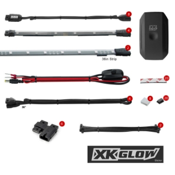 Picture of XK Glow LED Snowmobile Accent Light Kits XKchrome Smartphone App Standard