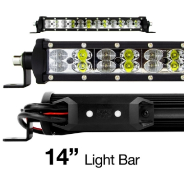 Picture of XK Glow RGBW Light Bar High Power Offroad Work-Hunting Light w- Bluetooth Controller 14In