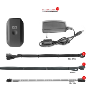 Picture of XK Glow Flex Strip Million Color XKCHROME App Controlled Home Indoor & Outdoor LED Light Kit 8x3ft