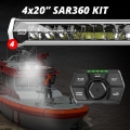 Picture of XK Glow SAR360 Light Bar Kit Emergency Search and Rescue Light System White 4 20In