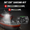 Picture of XK Glow SAR360 Light Bar Kit Emergency Search and Rescue Light System White 236In 220In