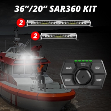 Picture of XK Glow SAR360 Light Bar Kit Emergency Search and Rescue Light System White 236In 220In