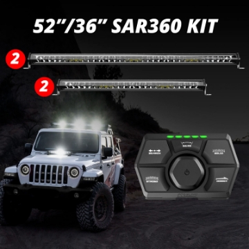 Picture of XK Glow SAR360 Light Bar Kit Emergency Search and Rescue Light System White 252In 236In