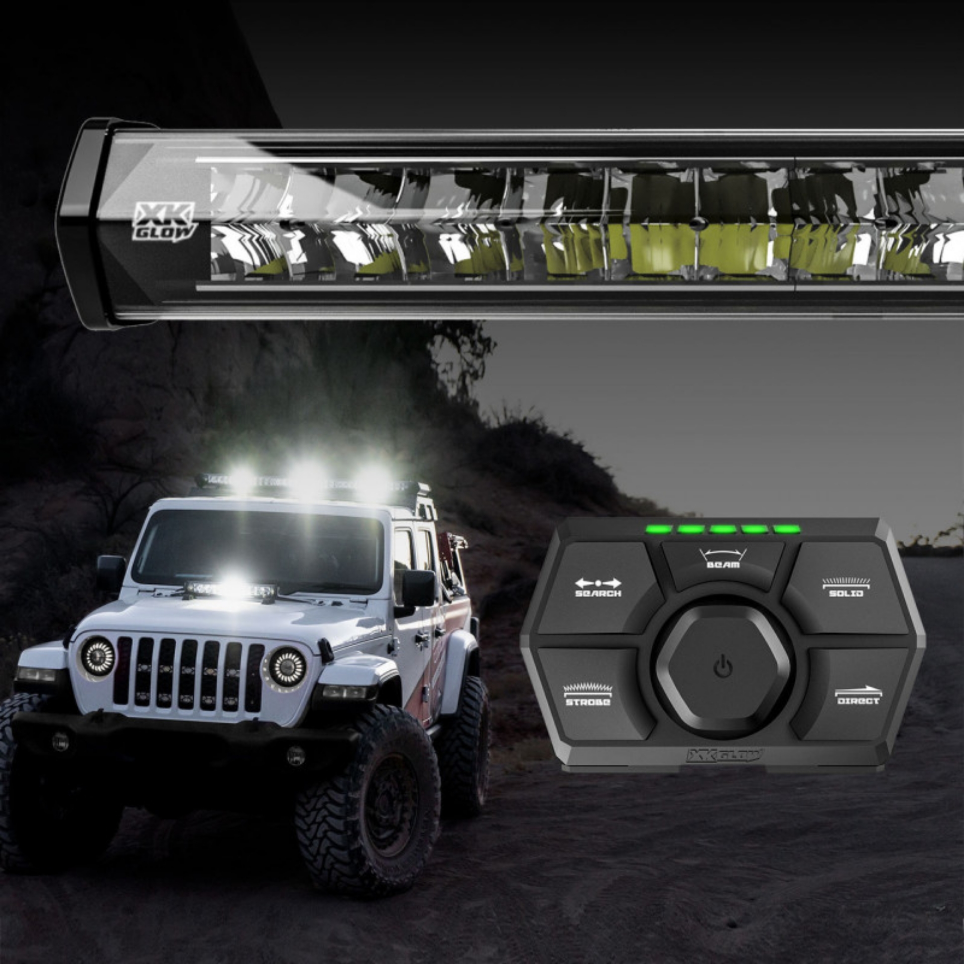 Picture of XK Glow SAR90 Light Bar Kit Emergency Search and Rescue Light System White 52In