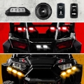 Picture of XK Glow ATV UTV Standard DOT Street Legal Conversion Signal-Horn Kit - 2 White 2 Red 2 Amber Pods