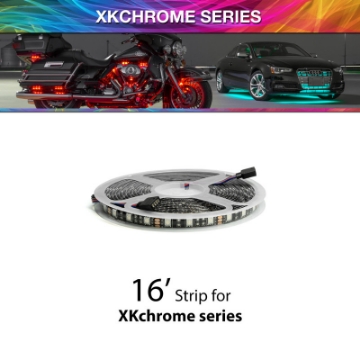 Picture of XK Glow 16ft cuttable RGB LED strip roll w- weather resistant coating