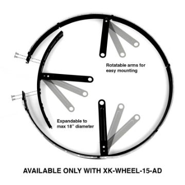 Picture of XK Glow Adjustable LED RGB 15In Wheel Ring Light 1pc