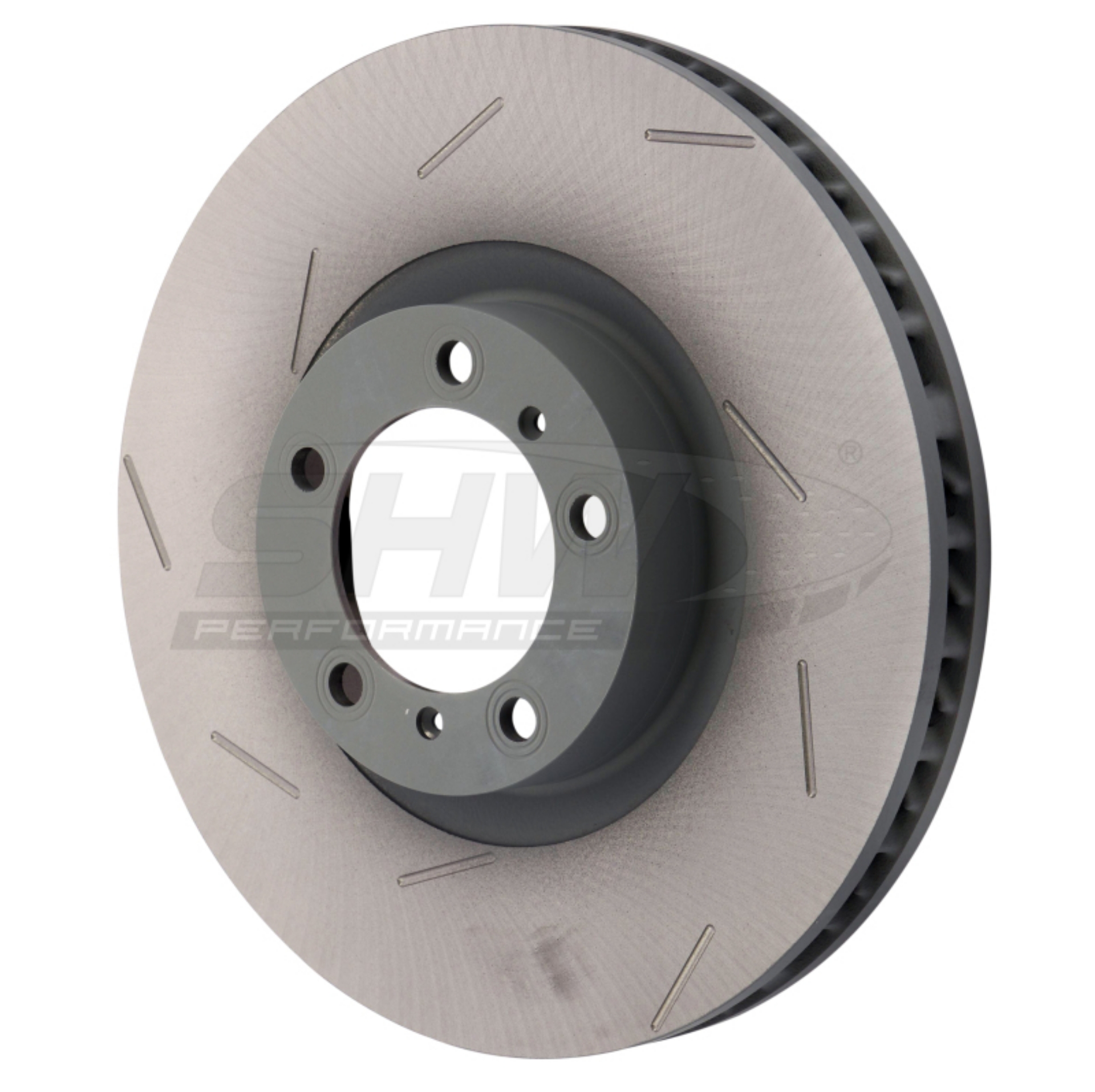 Picture of SHW 17-20 Porsche Panamera 4S 2-9L w-18in Wheel Left Front Slotted Monobloc Brake Rotor 971615301L