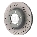 Picture of SHW 09-16 Porsche 911 Carrera w-o Ceramic Brake Left Front Drill-Dimp MB Brake Rotor 99735140101
