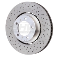 Picture of SHW 18-19 Porsche 911 Carrera 4 GTS w-o Ceramic Brake Left Frt Drill-Dimp LW Brake Rotor 9P1615301