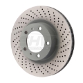 Picture of SHW 09-16 Porsche 911 Carrera w-o Ceramic Brakes Right Front Drill-Dimp MB Brake Rotor 99735140201