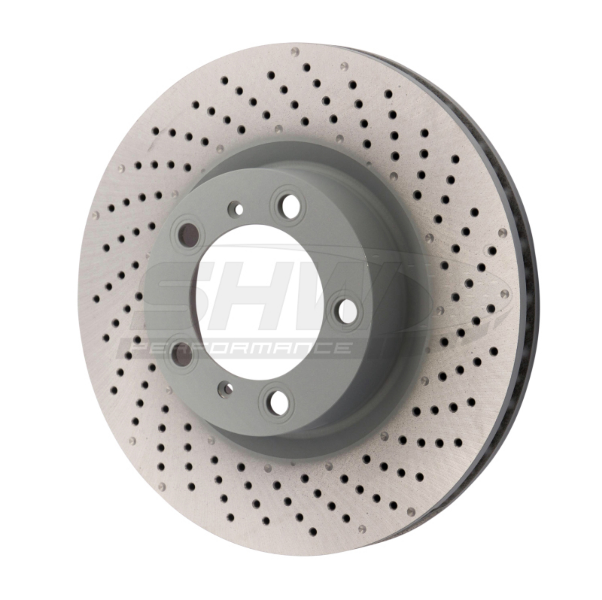 Picture of SHW 09-16 Porsche 911 Carrera w-o Ceramic Brakes Right Front Drill-Dimp MB Brake Rotor 99735140201