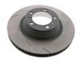 Picture of SHW 11-16 Porsche Panamera 4 3-6L w-o Ceramic Brakes Left Rear Slotted MB Brake Rotor 971615601P