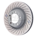 Picture of SHW 07-13 Porsche 911 Turbo 3-8L w-o Ceramics Left Rear Drilled-Dimpled MB Brake Rotor 99735240502