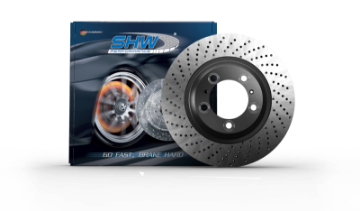 Picture of SHW 07-13 Porsche 911 Turbo 3-8L w-o Ceramics Right Rear Drilled-Dimpled MB Brake Rotor99735240602