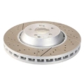 Picture of SHW 16-19 Mercedes-Benz C63 AMG 4-0L Front Drilled-Slotted Lightweight Brake Rotor 2224212612