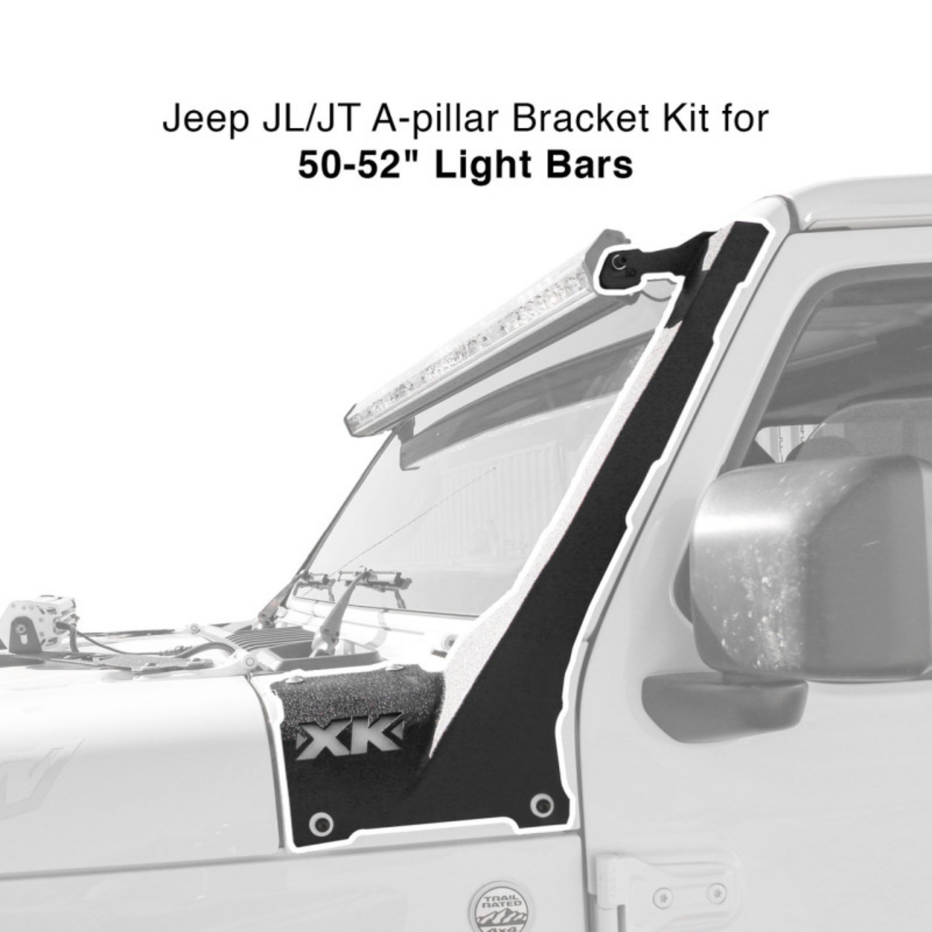 Picture of XK Glow Jeep JL JT A-pillar Bar Spacer Kit 50In