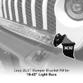 Picture of XK Glow Jeep JL JT Front Bumper Light Bar Bracket Kit 20-36In