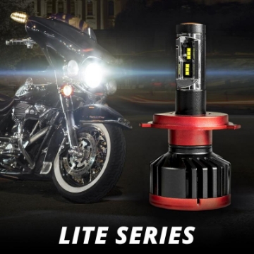 Picture of XK Glow H4 Motorcycle-25W High-Low Headlight Bulb w- Built-in Driver 2nd Gen