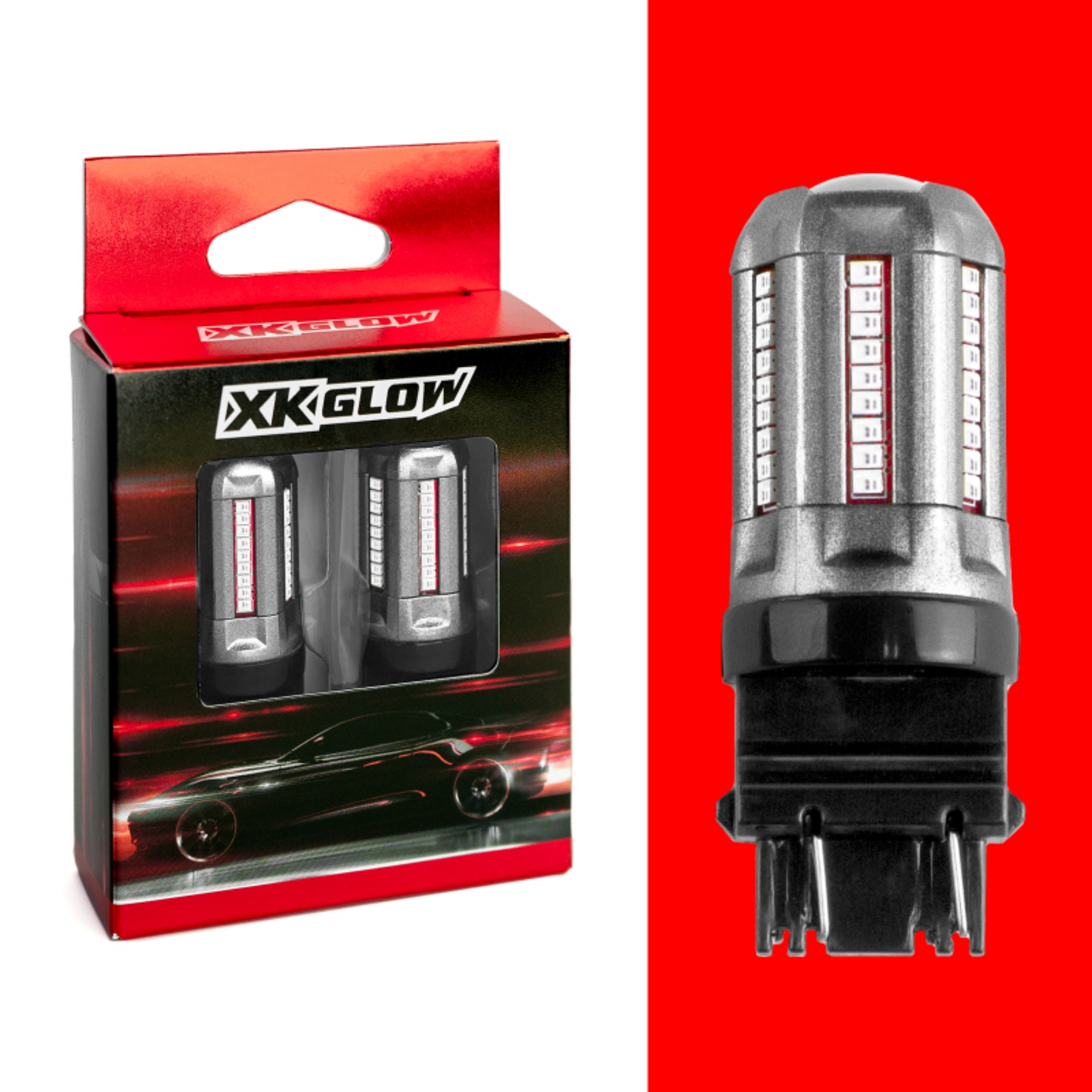 Picture of XK Glow 2pc Red 3157 Auto Bulb