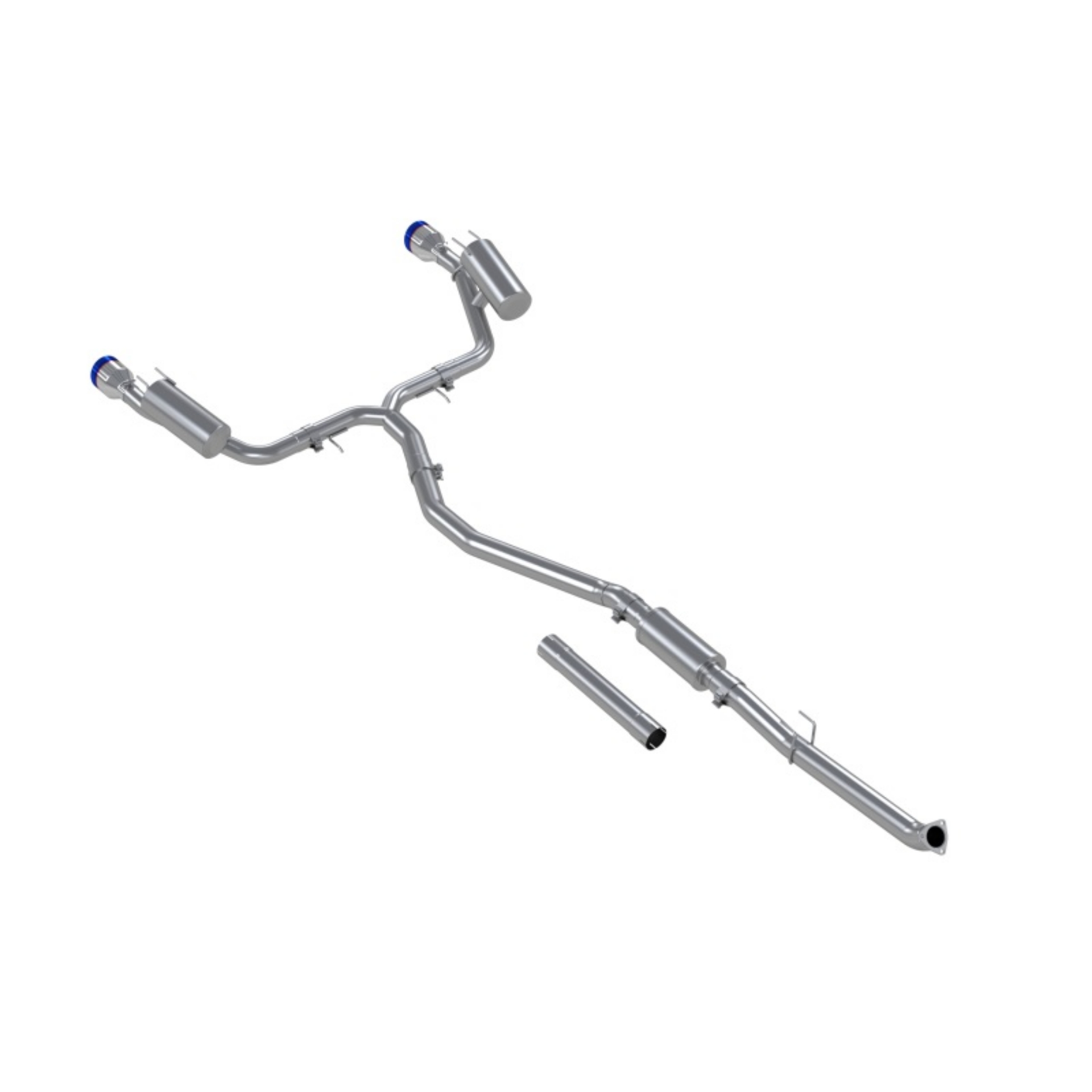 Picture of MBRP 22-24 Honda Civic SI 1-5L T304 SS 3in Cat-Back Exhaust 2-5in Dual Split Rear w- Burnt End Tips