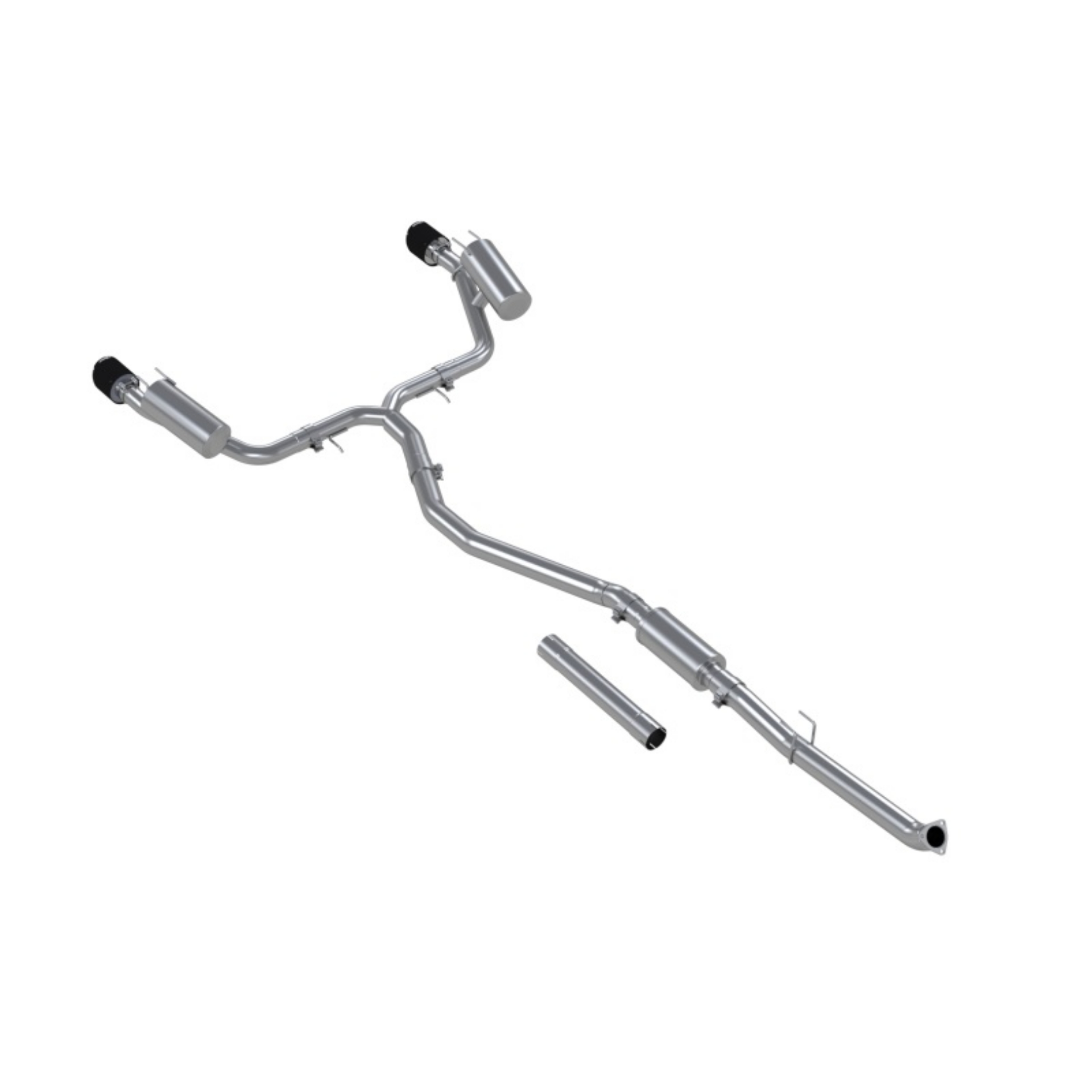 Picture of MBRP 22-24 Honda Civic SI 1-5L T304 SS 3in Cat-Back Exhaust 2-5in Dual Split Rear w- CF Tips