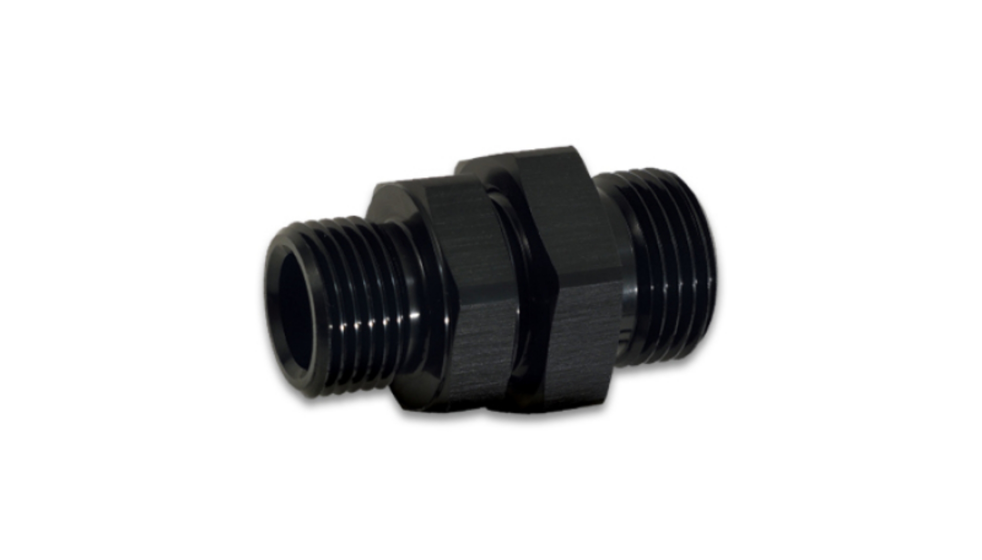 Picture of Vibrant -10AN to -10AN Male to Male Union Adapter - Anodized Black