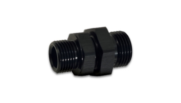 Picture of Vibrant -10AN to -10AN Male to Male Union Adapter - Anodized Black