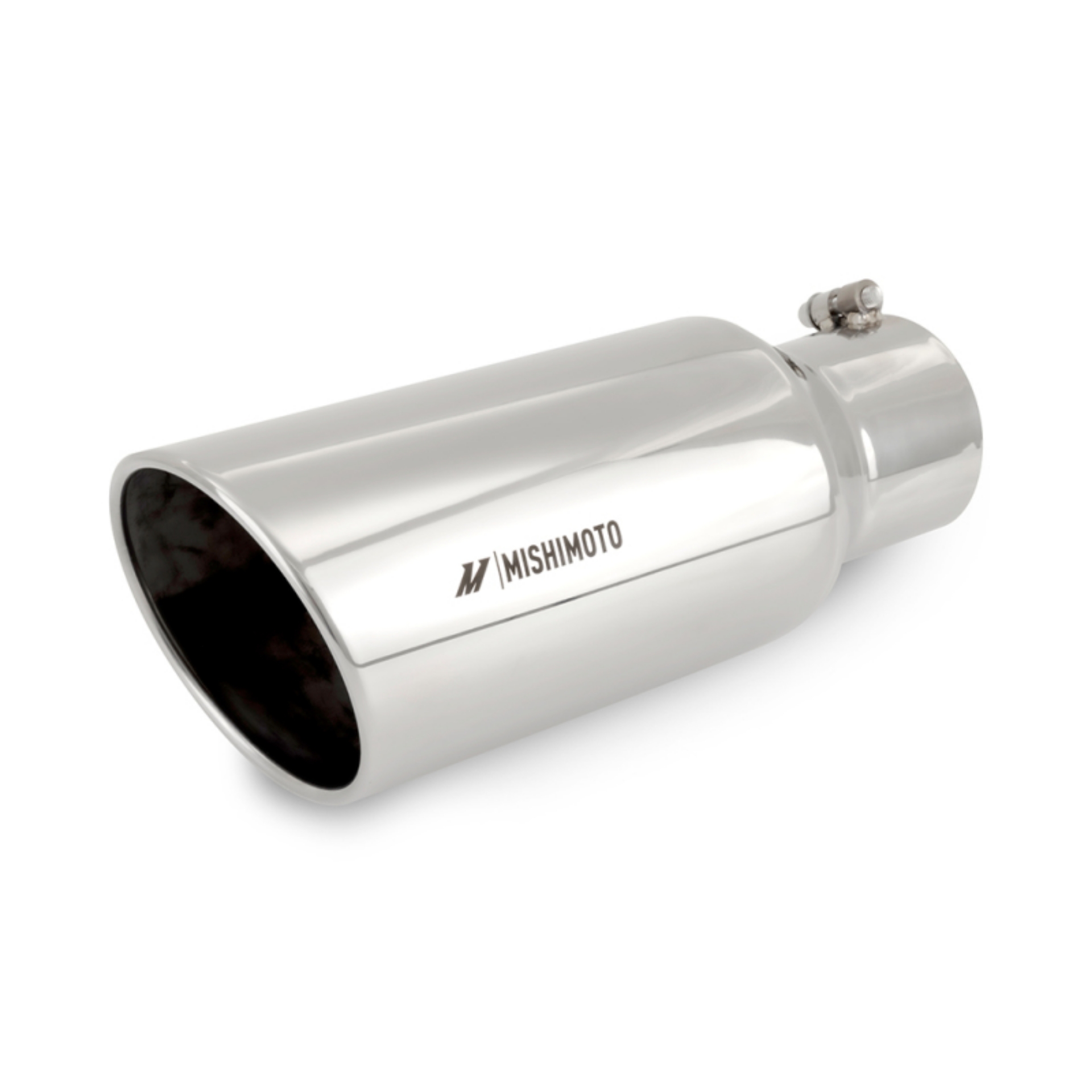 Picture of Mishimoto Universal Steel Muffler Tip 4in Inlet 6in Outlet Polished