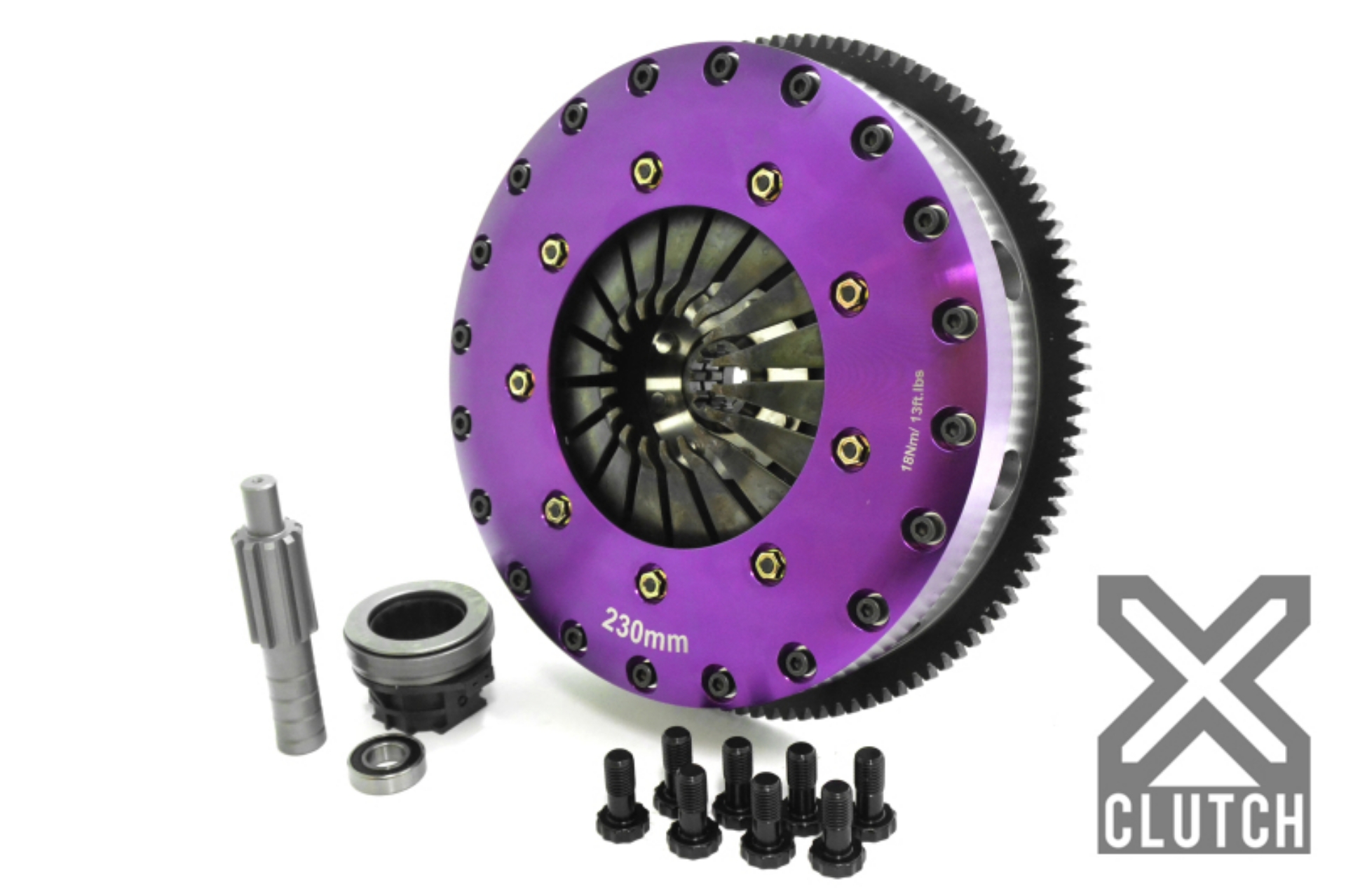 Picture of XClutch 01-03 BMW 325Ci Base 2-5L 9in Twin Solid Organic Clutch Kit