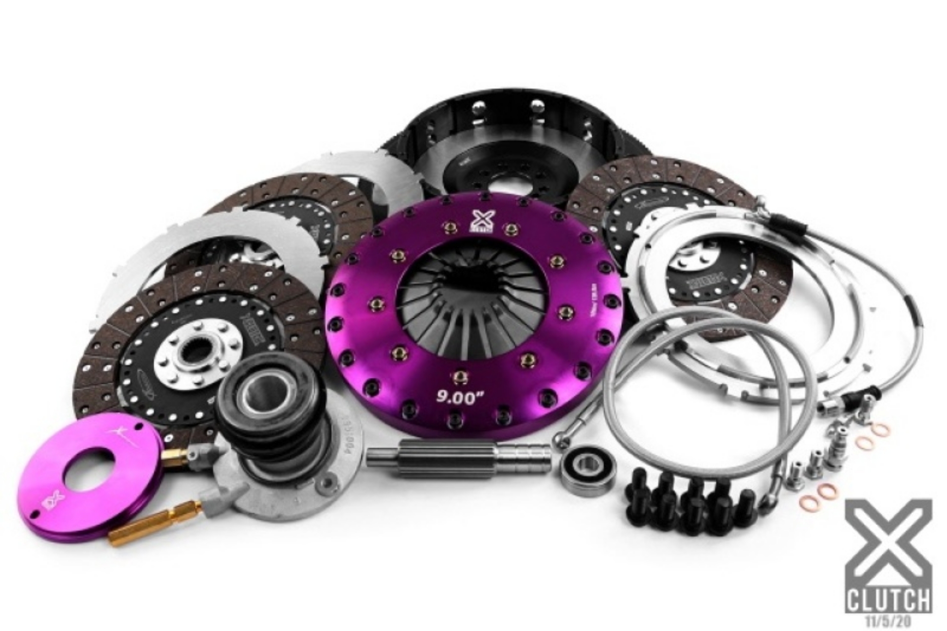 Picture of XClutch 09-13 Chevrolet Corvette ZR1 6-2L 9in Triple Solid Organic Clutch Kit