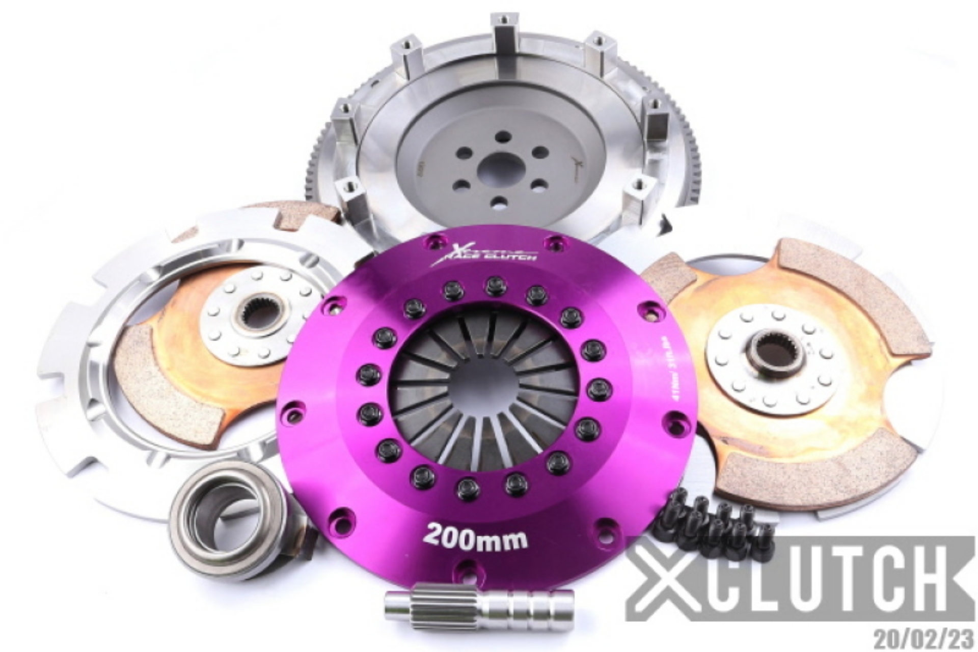 Picture of XClutch 89-94 Mazda 323 1-8L 8in Twin Solid Ceramic Clutch Kit