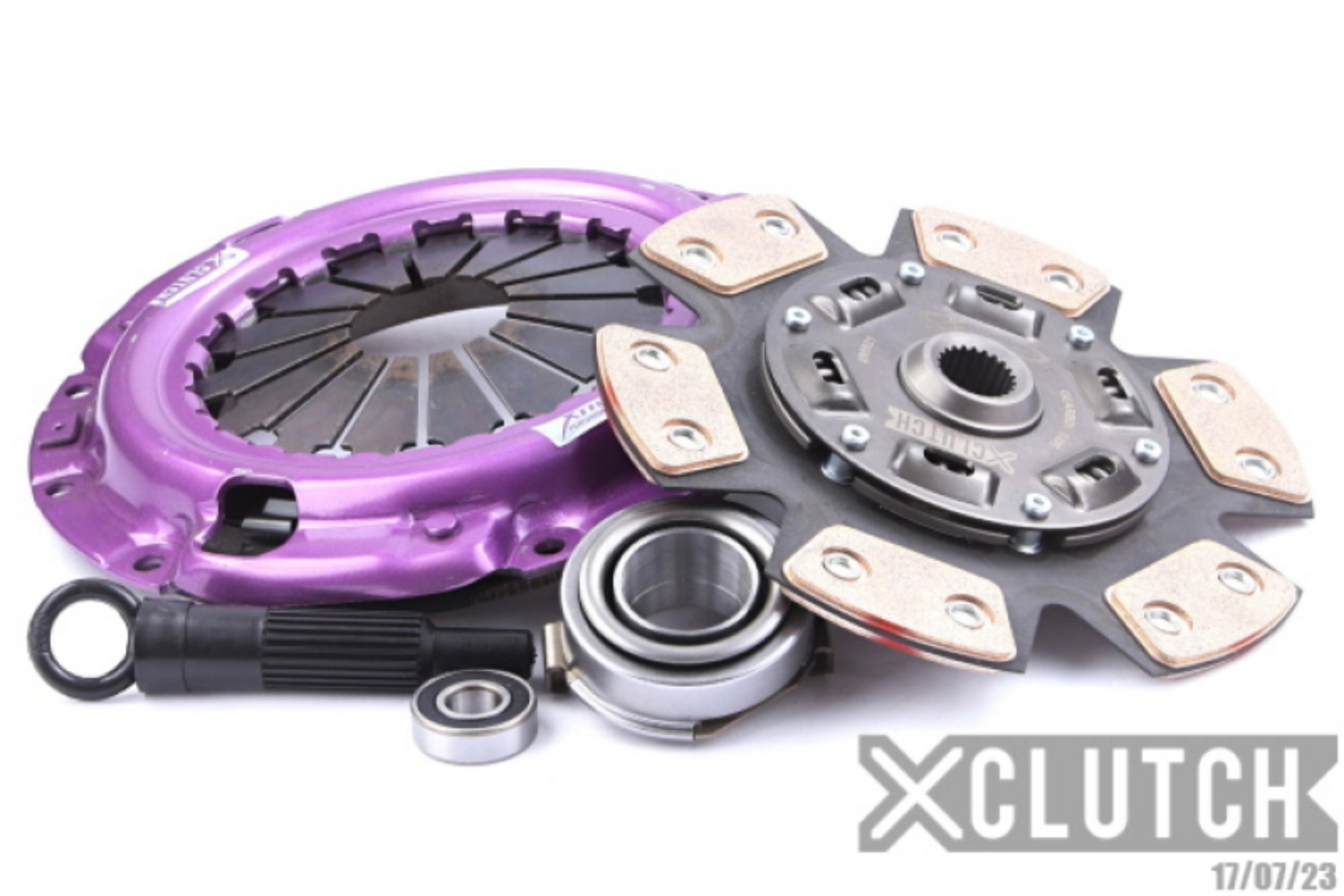 Picture of XClutch 88-89 Mazda 323 GTX 1-6L Stage 2 Sprung Ceramic Clutch Kit