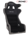 Picture of PRP Echo Composite Seat- Black-Grey PRP Silver Outline-Delta Silver- Silver Stitching