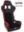 Picture of PRP Alpha Composite Seat-Extra Wide- Black-Red