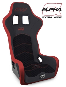Picture of PRP Alpha Composite Seat-Extra Wide- Black-Red
