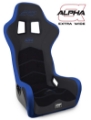 Picture of PRP Alpha Composite Seat-Extra Wide- Black-Blue