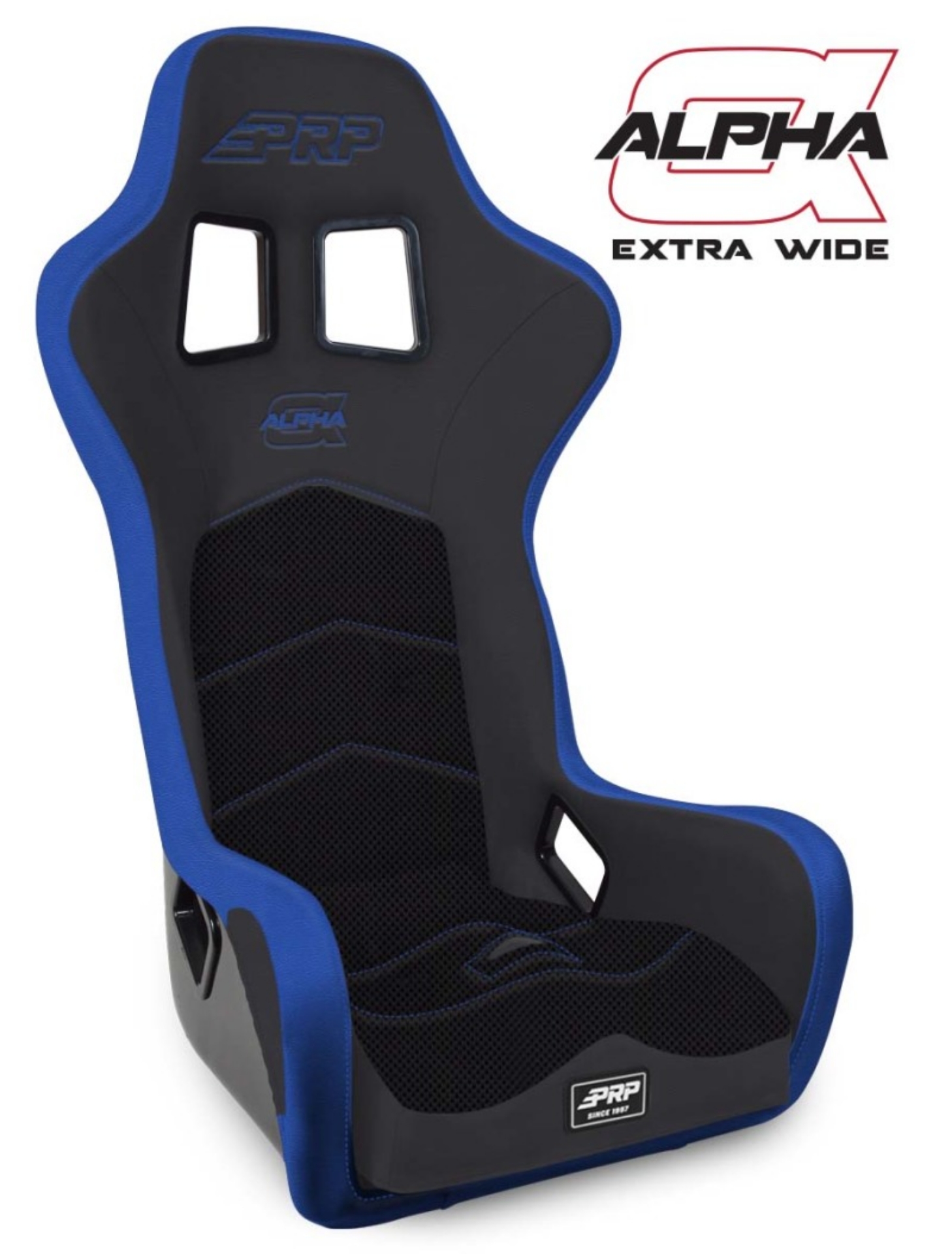 Picture of PRP Alpha Composite Seat-Extra Wide- Black-Blue