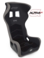 Picture of PRP Alpha Head Containment Composite Seat- Black-Grey