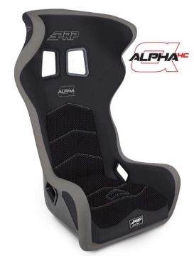 Picture of PRP Alpha Head Containment Composite Seat- Black-Grey