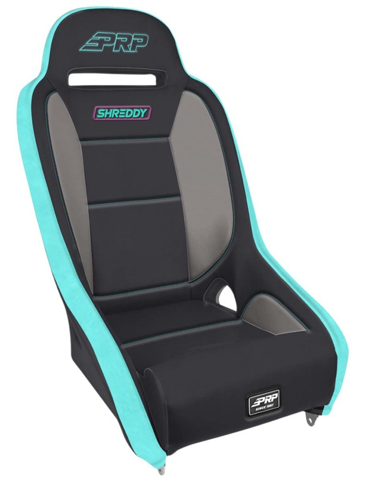 Picture of PRP Shreddy Comp Elite Suspension Seat - Black- Pink-Teal