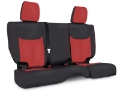 Picture of PRP 13-18 Jeep Wrangler JK Rear Seat Cover-2 door - Black-Red