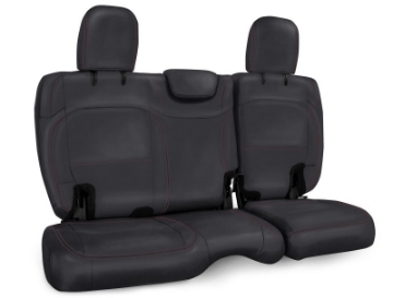 Picture of PRP 2018+ Jeep Wrangler JL-2 Door Rear Bench Cover - Black with Red Stitching