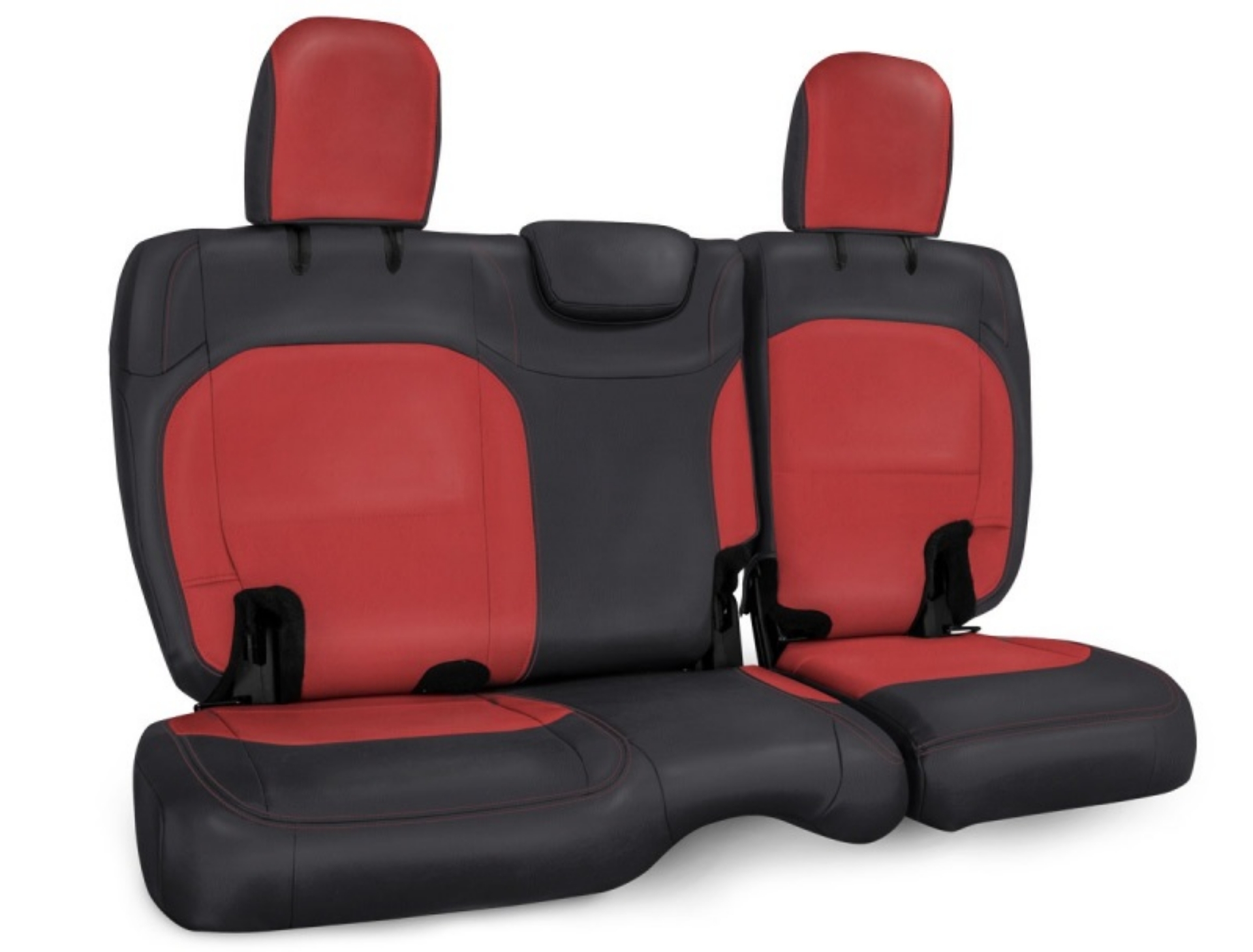 Picture of PRP 2018+ Jeep Wrangler JL-2 Door Rear Bench Cover - Black-Red