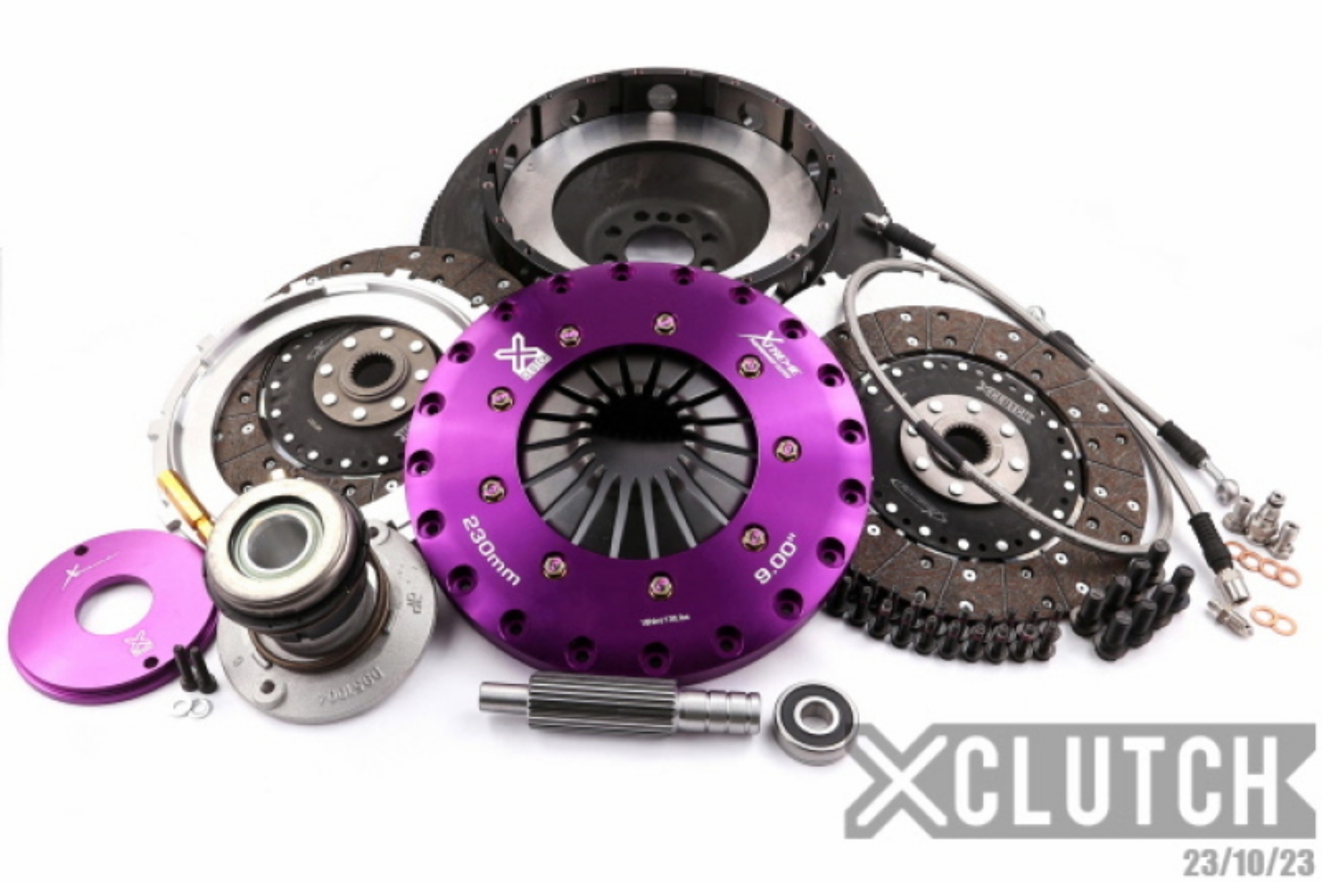 Picture of XClutch 09-15 Cadillac CTS V 6-2L 9in Twin Solid Organic Clutch Kit