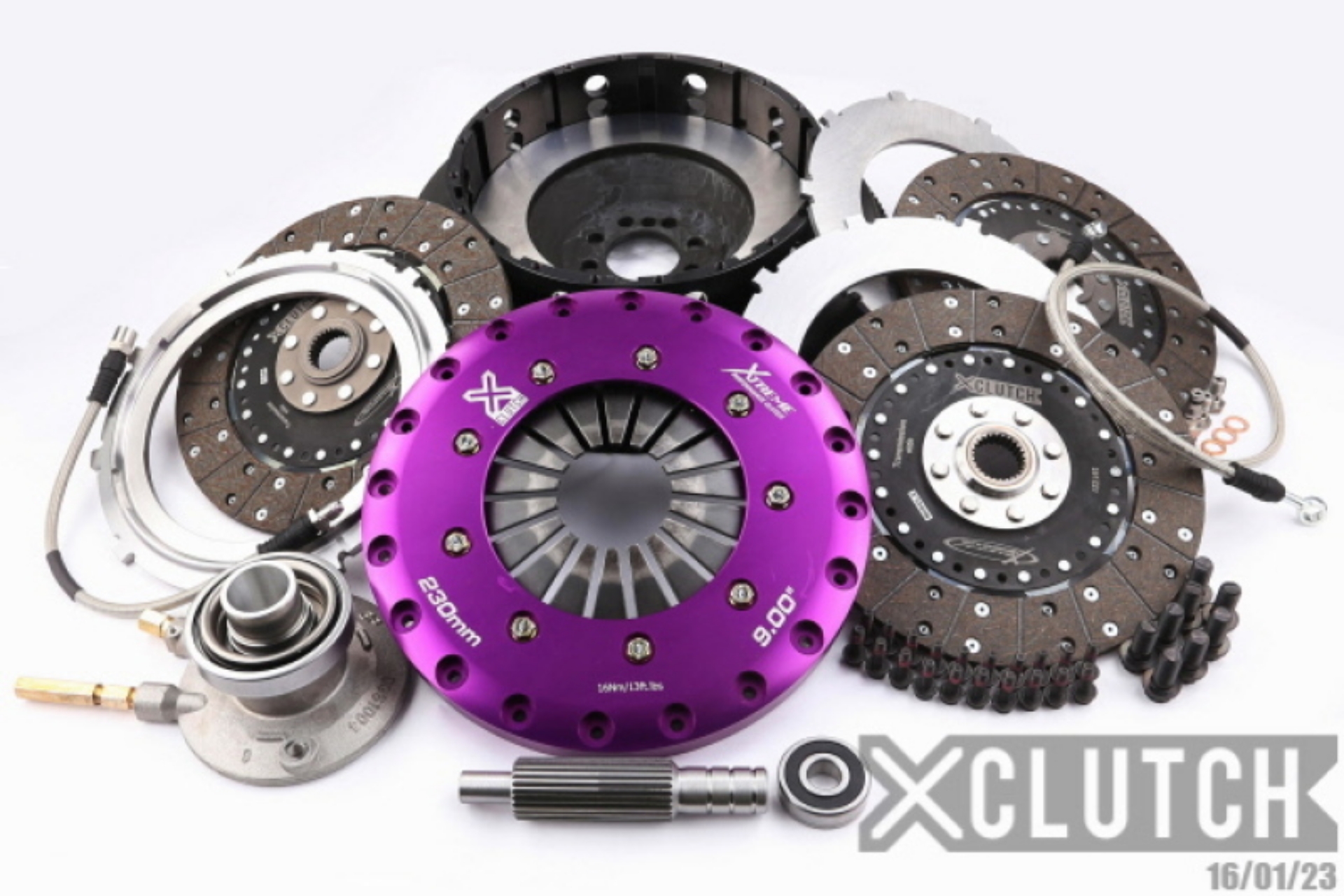 Picture of XClutch 09-15 Cadillac CTS V 6-2L 9in Triple Solid Organic Clutch Kit