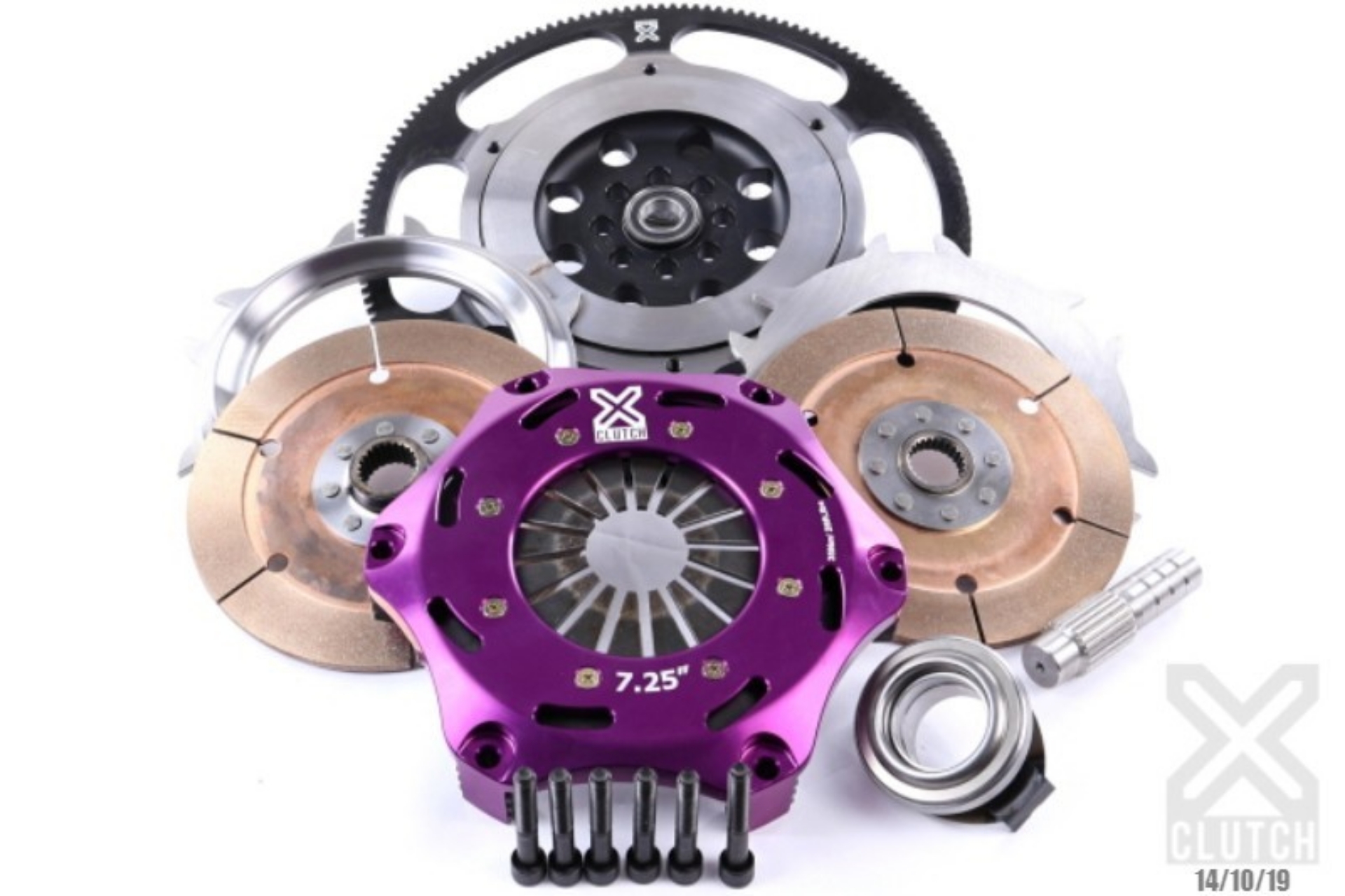 Picture of XClutch 17-21 Honda Civic Type R 2-0L 7-25in Twin Solid Ceramic Clutch Kit
