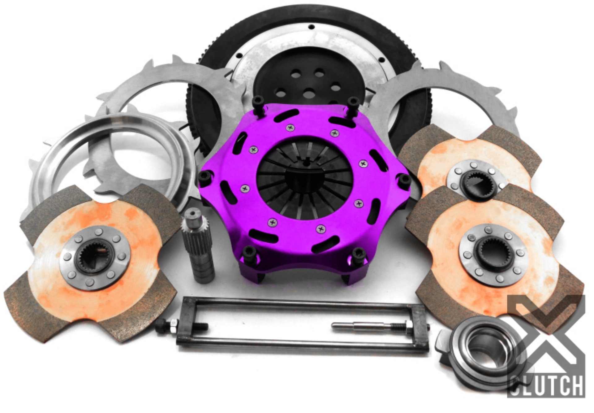 Picture of XClutch 1997 Mitsubishi Lancer EVO IV 2-0L 7-25in Triple Solid Ceramic Clutch Kit